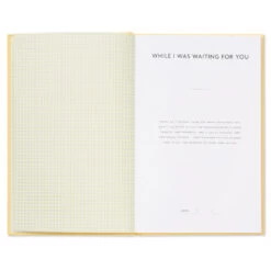 Hallmark While I Was Waiting Prompted Pregnancy Journal -Hallmark Store Yellow Prompted Pregnancy Journal 1BBA4141 03