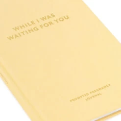 Hallmark While I Was Waiting Prompted Pregnancy Journal -Hallmark Store Yellow Prompted Pregnancy Journal 1BBA4141 08