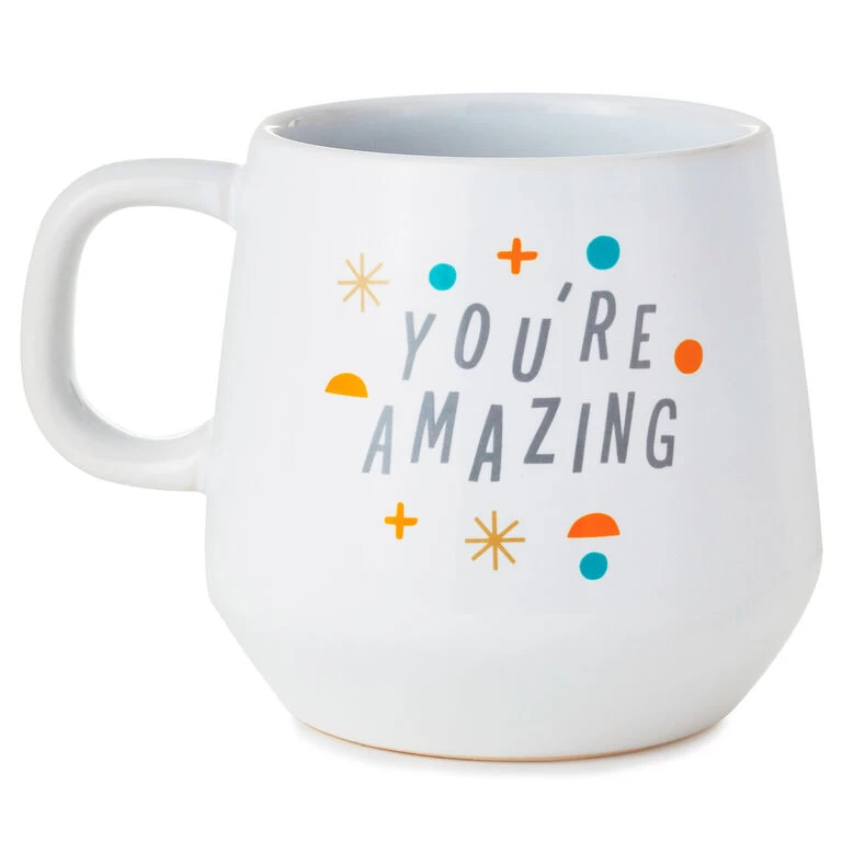 You're Amazing Mug, 15 oz. Hallmark You're Amazing Mug, 15 Oz. -Hallmark Store Youre Amazing Ceramic Mug 1BIR1265 01