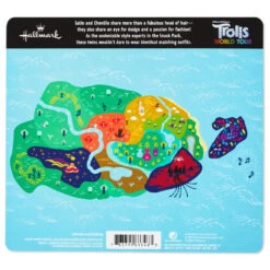 Hallmark Itty Bittys® DreamWorks Animation Trolls World Tour Satin And Chenille Plush, Set Of 2 -Hallmark Store itty bittys Trolls World Tour Satin Chenille Stuffed Animals Set 1KDD1982 04